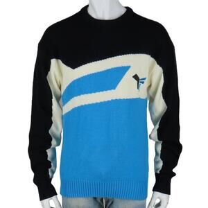 Vintage Tyrolia Ski Knit Sweater Bold Color Block